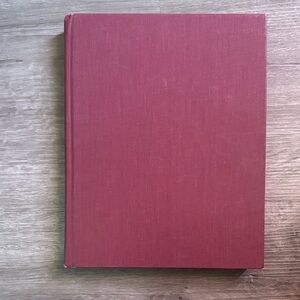 Classic Hardcover Book in Deep Burgundy - American Architecture - Harris